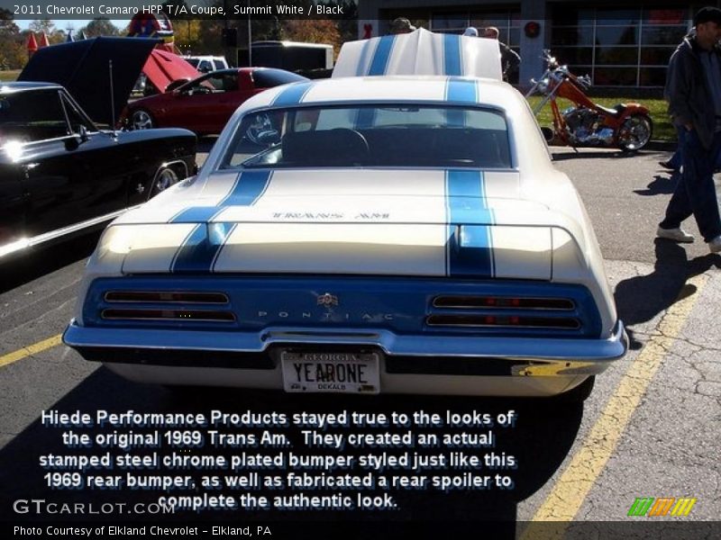 Summit White / Black 2011 Chevrolet Camaro HPP T/A Coupe