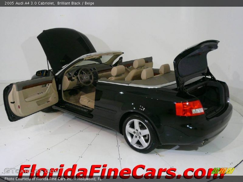 Brilliant Black / Beige 2005 Audi A4 3.0 Cabriolet