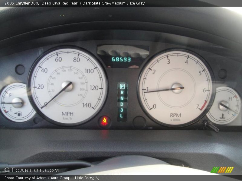 Deep Lava Red Pearl / Dark Slate Gray/Medium Slate Gray 2005 Chrysler 300