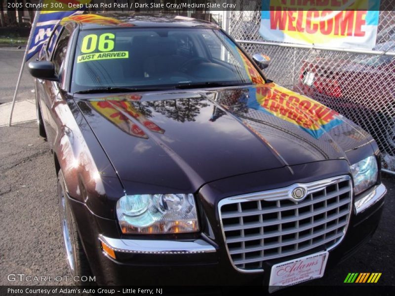 Deep Lava Red Pearl / Dark Slate Gray/Medium Slate Gray 2005 Chrysler 300