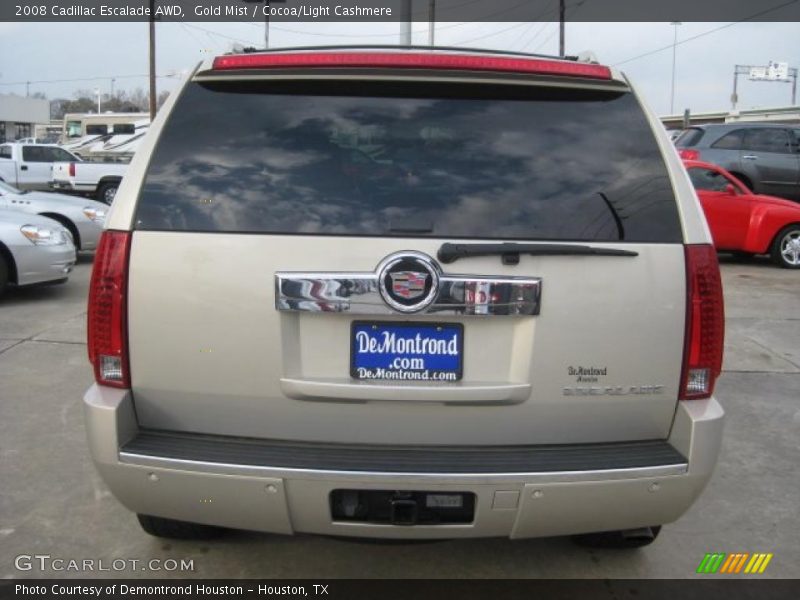 Gold Mist / Cocoa/Light Cashmere 2008 Cadillac Escalade AWD