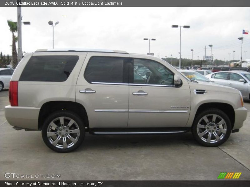 Gold Mist / Cocoa/Light Cashmere 2008 Cadillac Escalade AWD