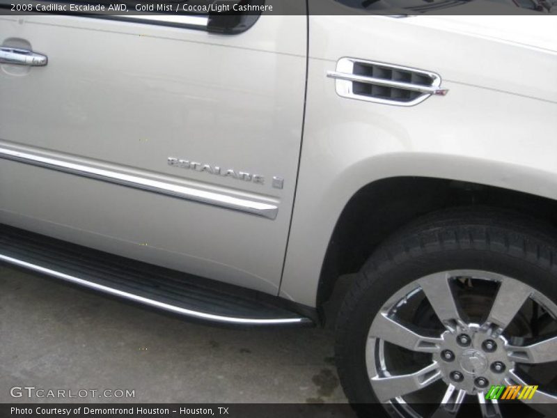 Gold Mist / Cocoa/Light Cashmere 2008 Cadillac Escalade AWD