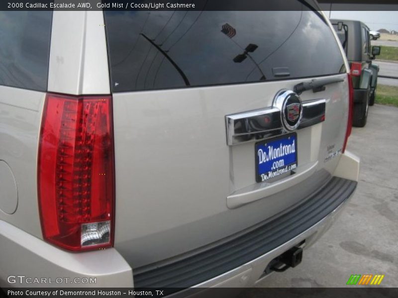 Gold Mist / Cocoa/Light Cashmere 2008 Cadillac Escalade AWD