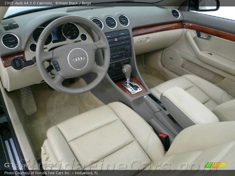 Brilliant Black / Beige 2005 Audi A4 3.0 Cabriolet