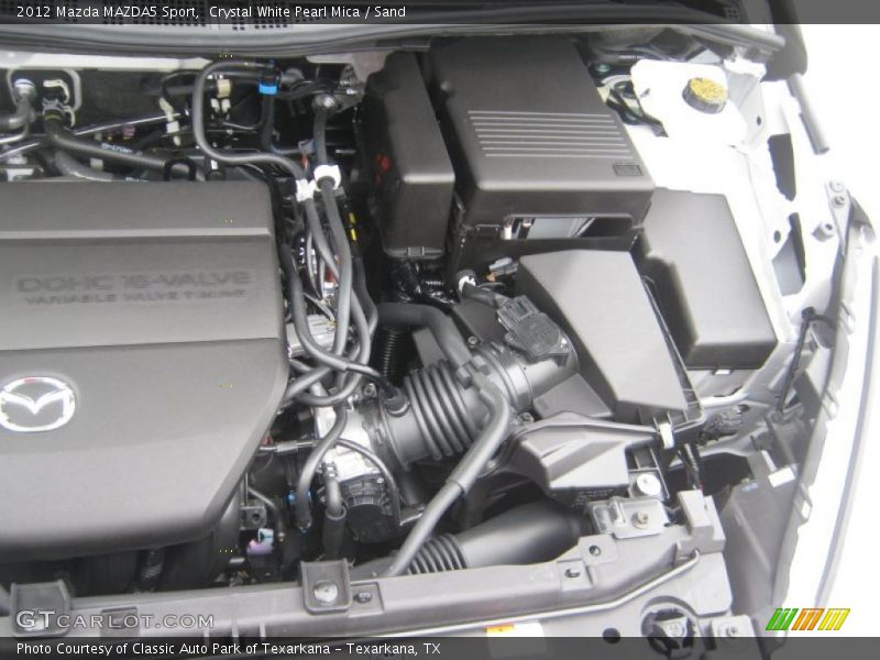  2012 MAZDA5 Sport Engine - 2.5 Liter DOHC 16-Valve VVT 4 Cylinder