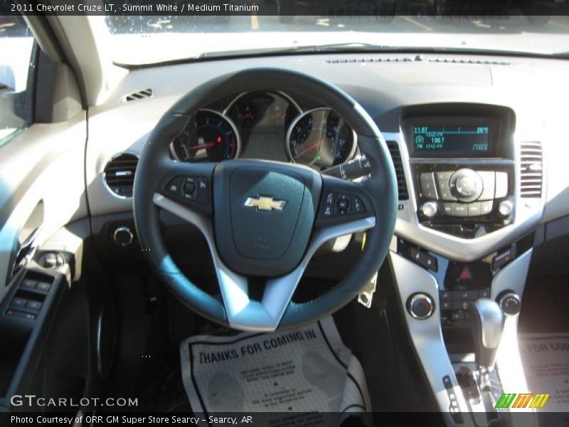 Summit White / Medium Titanium 2011 Chevrolet Cruze LT