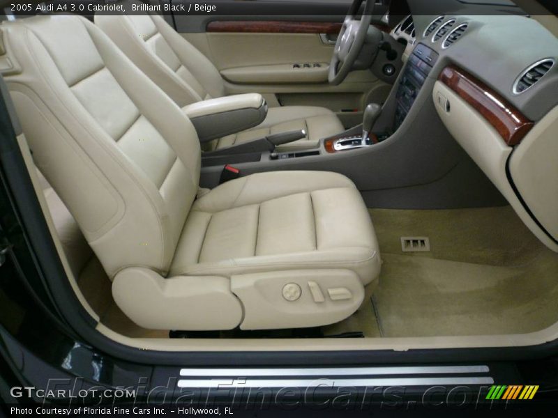 Brilliant Black / Beige 2005 Audi A4 3.0 Cabriolet