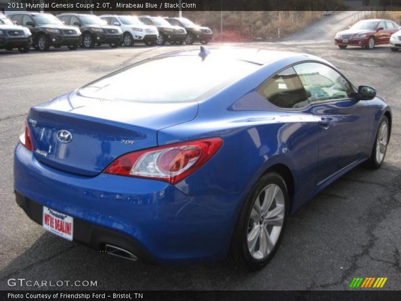 Mirabeau Blue / Black Cloth 2011 Hyundai Genesis Coupe 2.0T