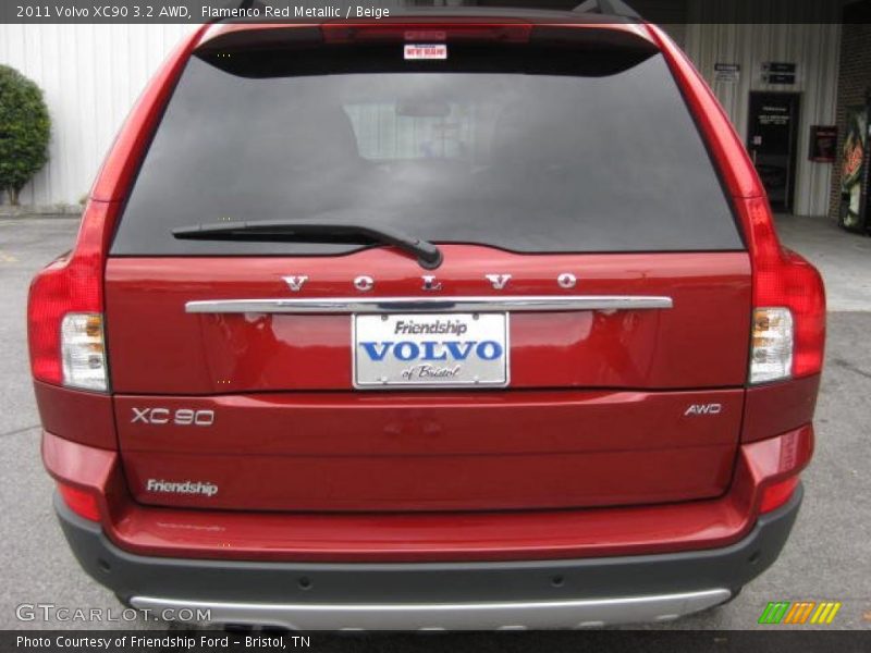 Flamenco Red Metallic / Beige 2011 Volvo XC90 3.2 AWD