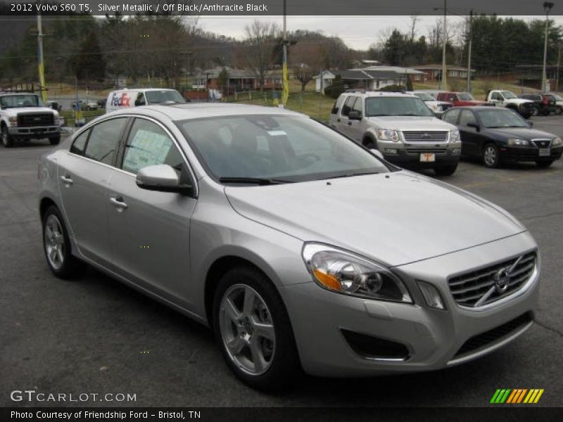 Silver Metallic / Off Black/Anthracite Black 2012 Volvo S60 T5