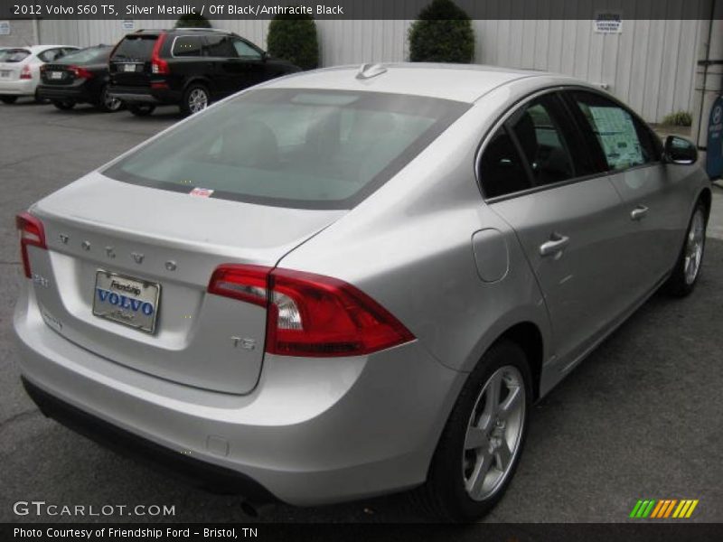 Silver Metallic / Off Black/Anthracite Black 2012 Volvo S60 T5