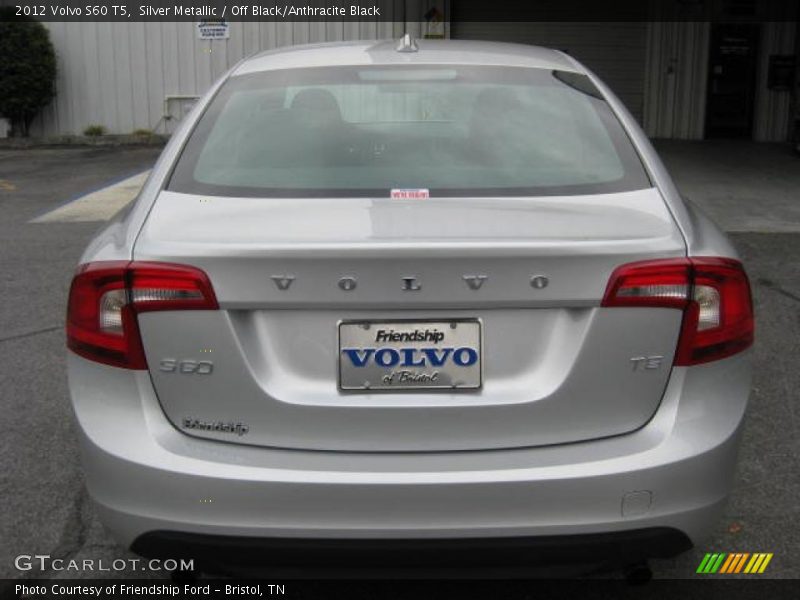 Silver Metallic / Off Black/Anthracite Black 2012 Volvo S60 T5