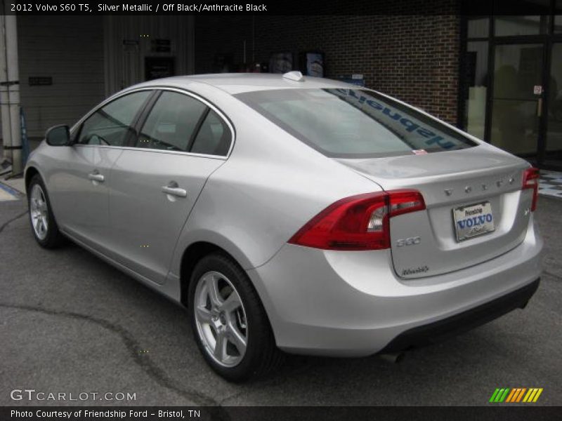 Silver Metallic / Off Black/Anthracite Black 2012 Volvo S60 T5