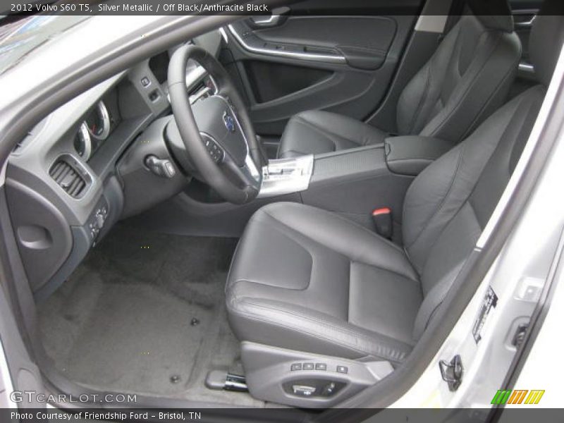  2012 S60 T5 Off Black/Anthracite Black Interior