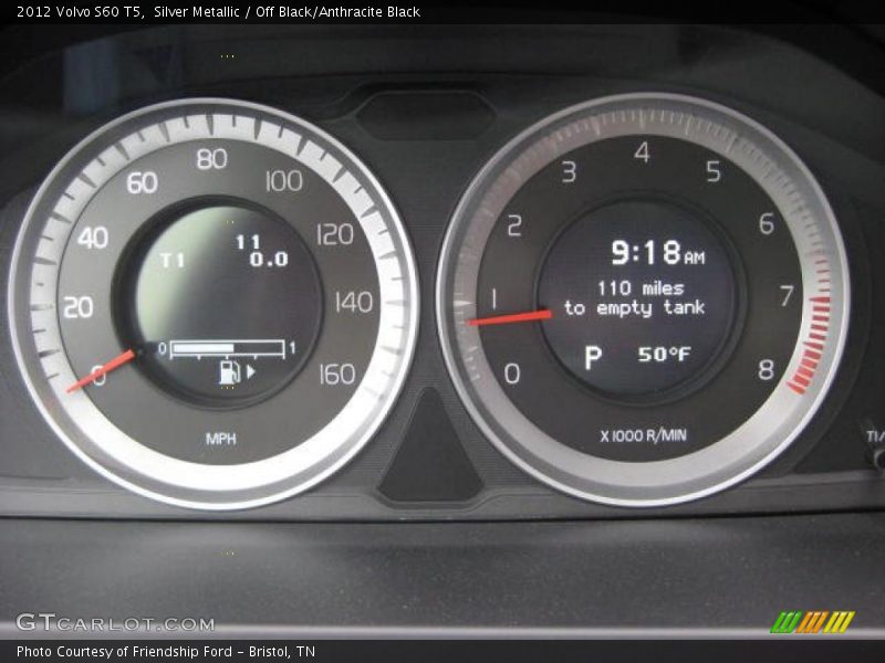  2012 S60 T5 T5 Gauges