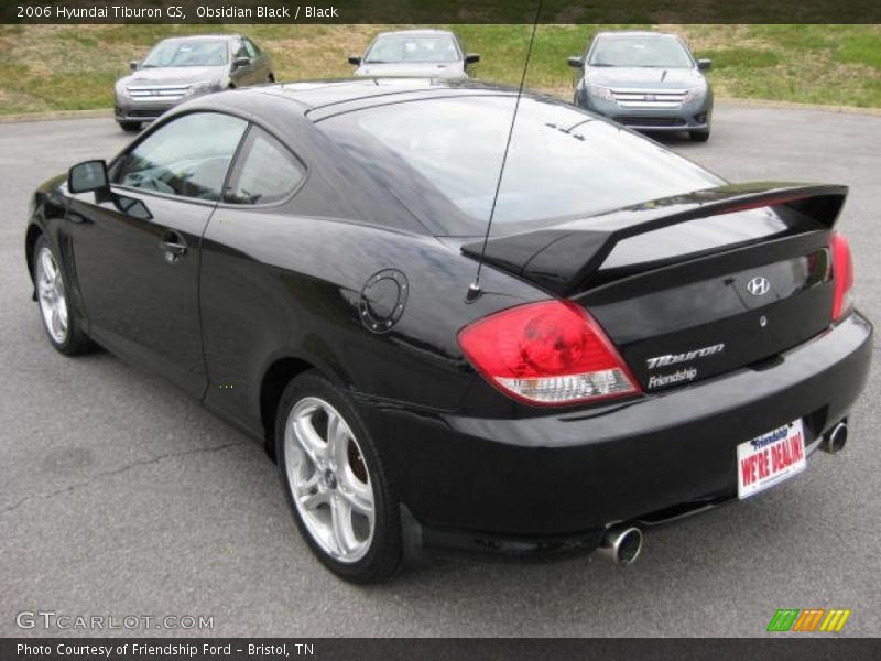 Obsidian Black / Black 2006 Hyundai Tiburon GS