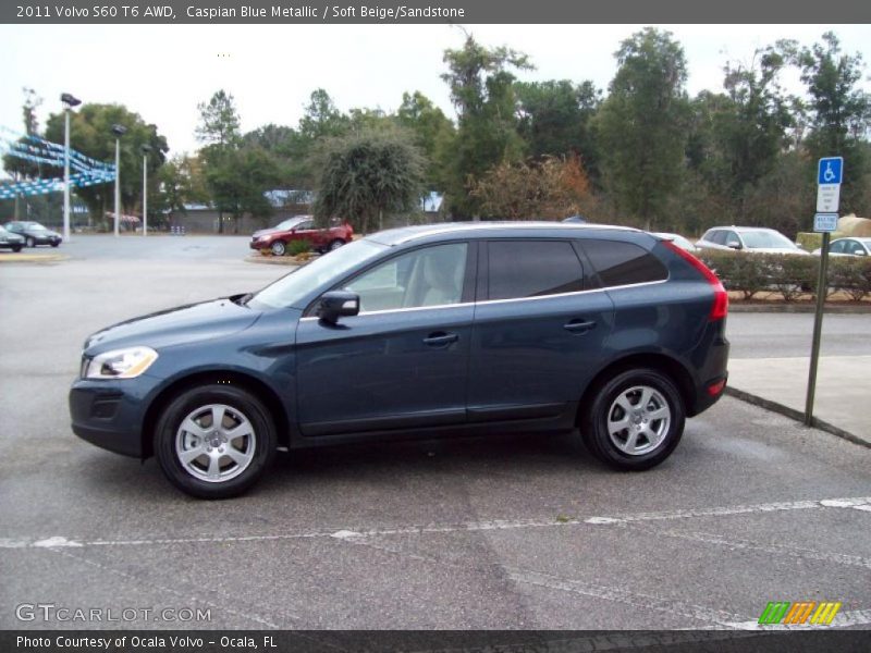 Caspian Blue Metallic / Soft Beige/Sandstone 2011 Volvo S60 T6 AWD