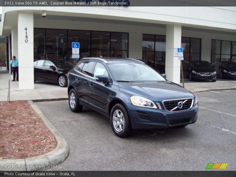 Caspian Blue Metallic / Soft Beige/Sandstone 2011 Volvo S60 T6 AWD