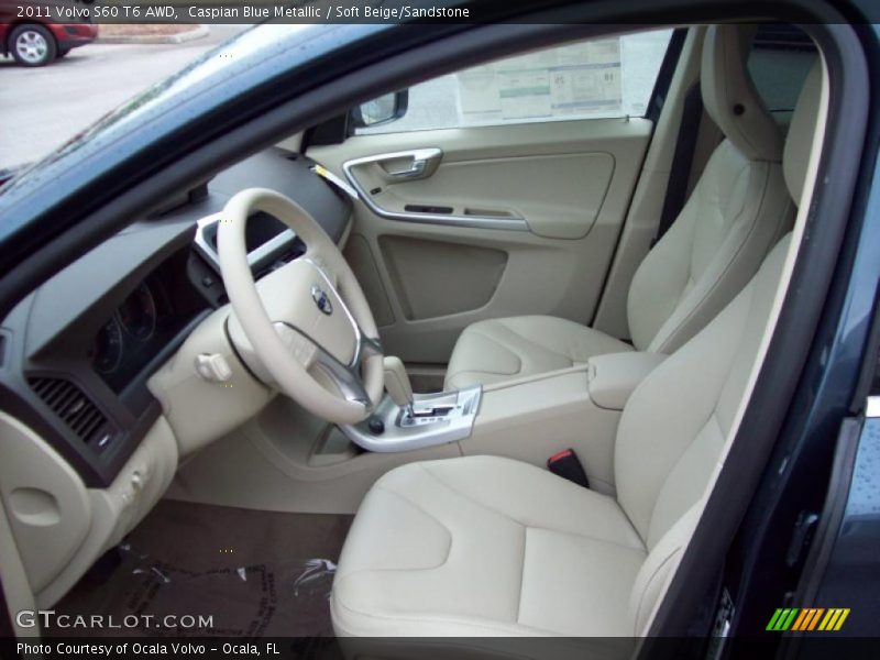  2011 S60 T6 AWD Soft Beige/Sandstone Interior
