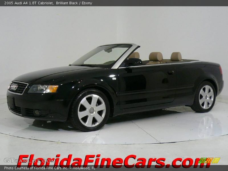 Brilliant Black / Ebony 2005 Audi A4 1.8T Cabriolet