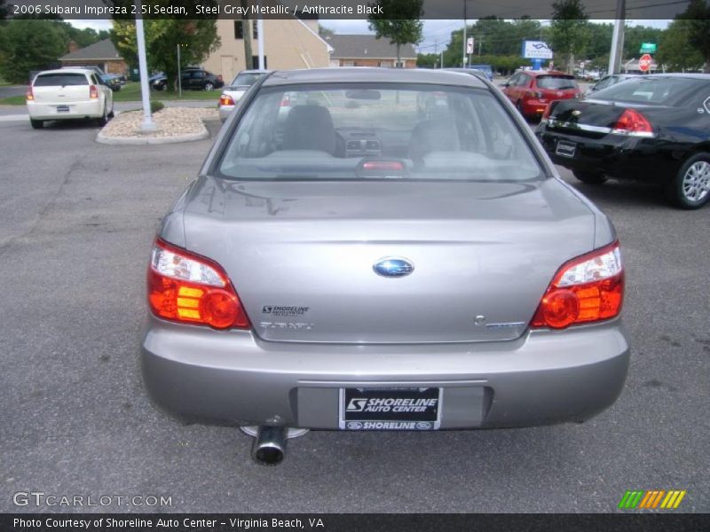 Steel Gray Metallic / Anthracite Black 2006 Subaru Impreza 2.5i Sedan