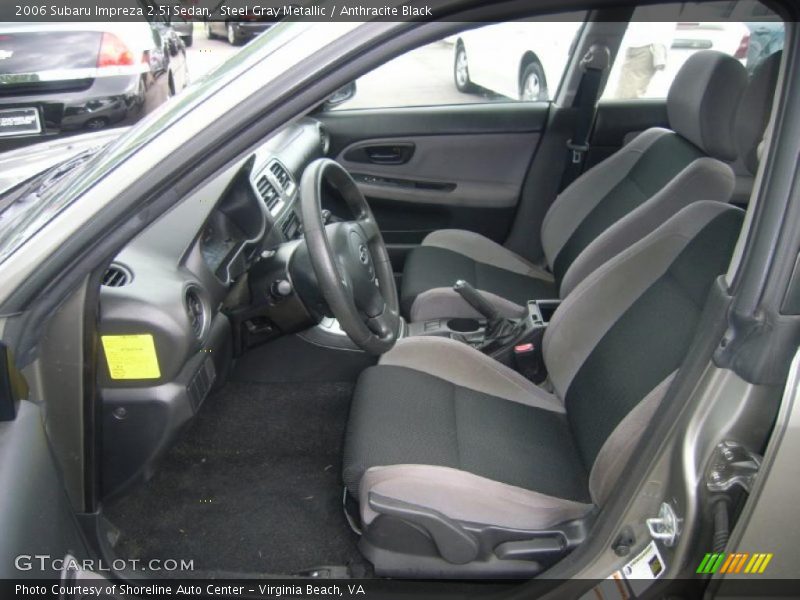  2006 Impreza 2.5i Sedan Anthracite Black Interior