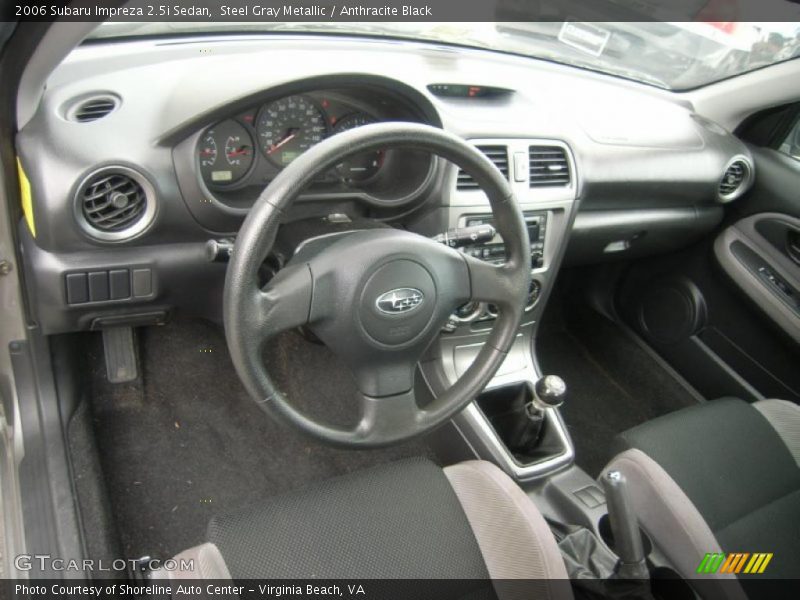  2006 Impreza 2.5i Sedan Anthracite Black Interior
