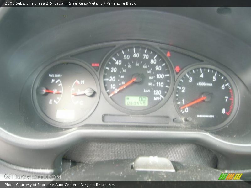 Steel Gray Metallic / Anthracite Black 2006 Subaru Impreza 2.5i Sedan