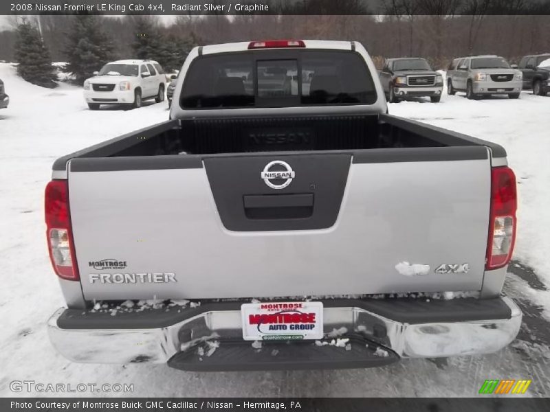 Radiant Silver / Graphite 2008 Nissan Frontier LE King Cab 4x4