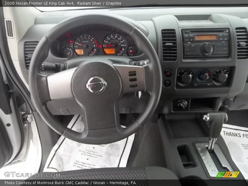 Dashboard of 2008 Frontier LE King Cab 4x4