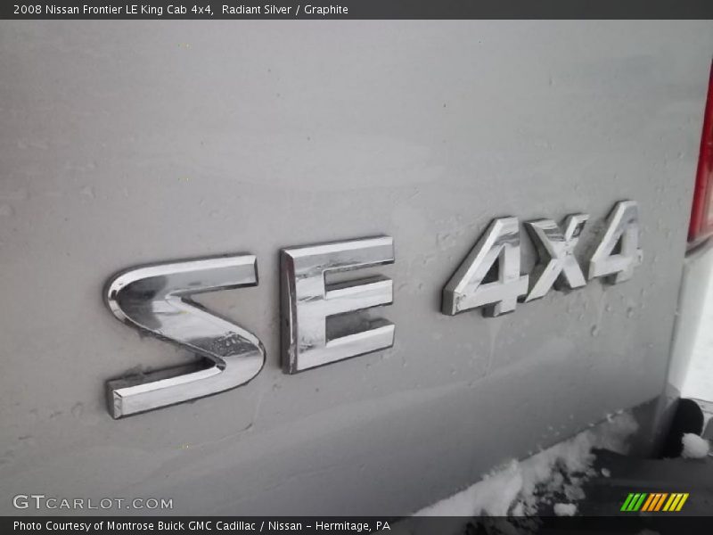 Radiant Silver / Graphite 2008 Nissan Frontier LE King Cab 4x4