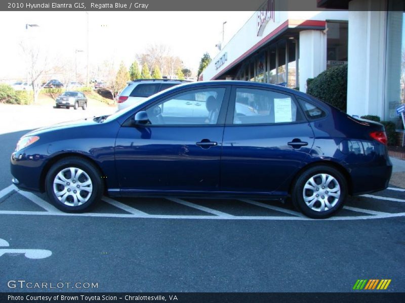 Regatta Blue / Gray 2010 Hyundai Elantra GLS