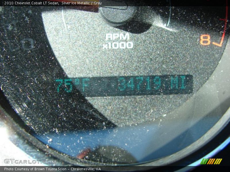 Silver Ice Metallic / Gray 2010 Chevrolet Cobalt LT Sedan