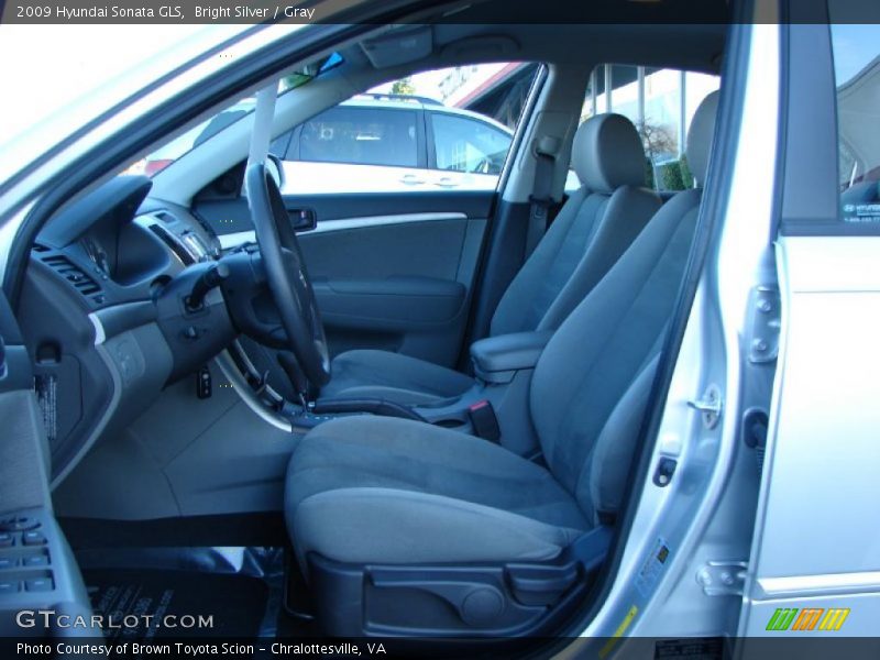 Bright Silver / Gray 2009 Hyundai Sonata GLS
