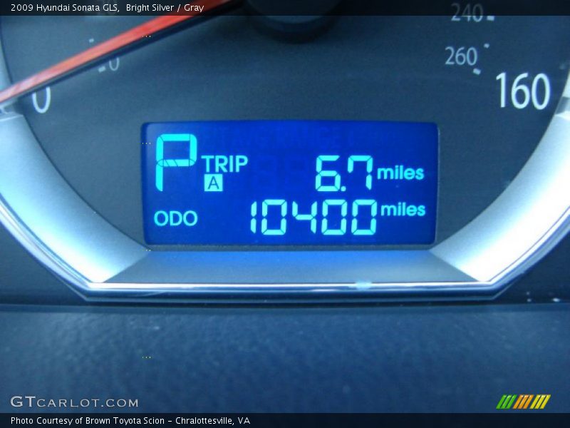 Bright Silver / Gray 2009 Hyundai Sonata GLS