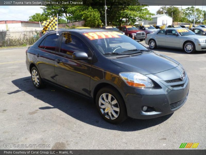 Flint Mica / Dark Charcoal 2007 Toyota Yaris Sedan