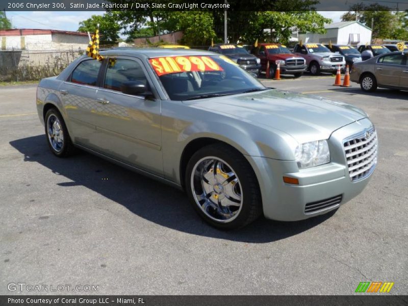 Satin Jade Pearlcoat / Dark Slate Gray/Light Graystone 2006 Chrysler 300