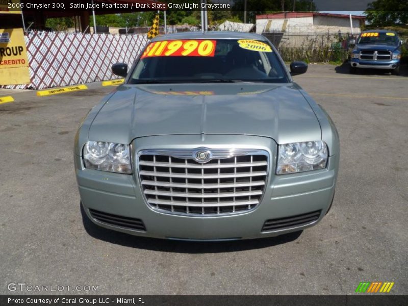 Satin Jade Pearlcoat / Dark Slate Gray/Light Graystone 2006 Chrysler 300
