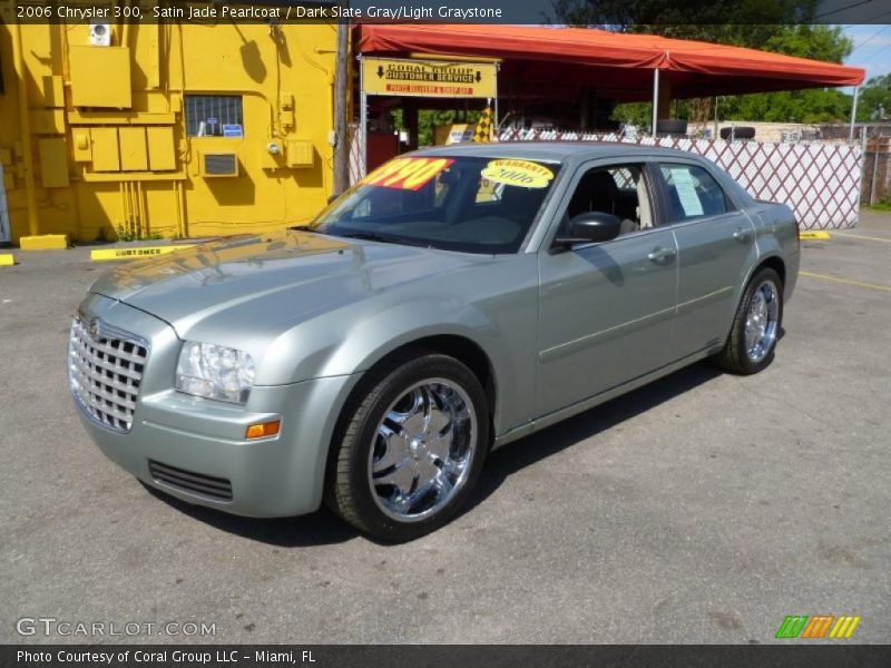 Satin Jade Pearlcoat / Dark Slate Gray/Light Graystone 2006 Chrysler 300
