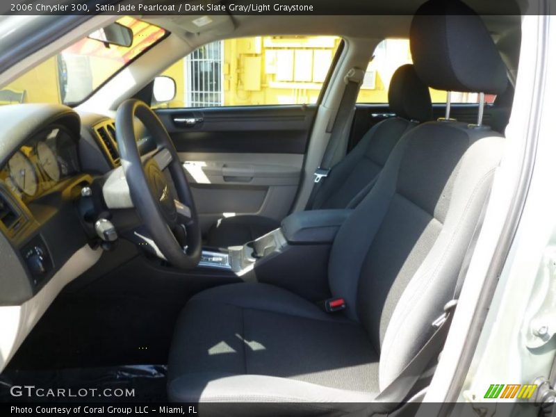 Satin Jade Pearlcoat / Dark Slate Gray/Light Graystone 2006 Chrysler 300
