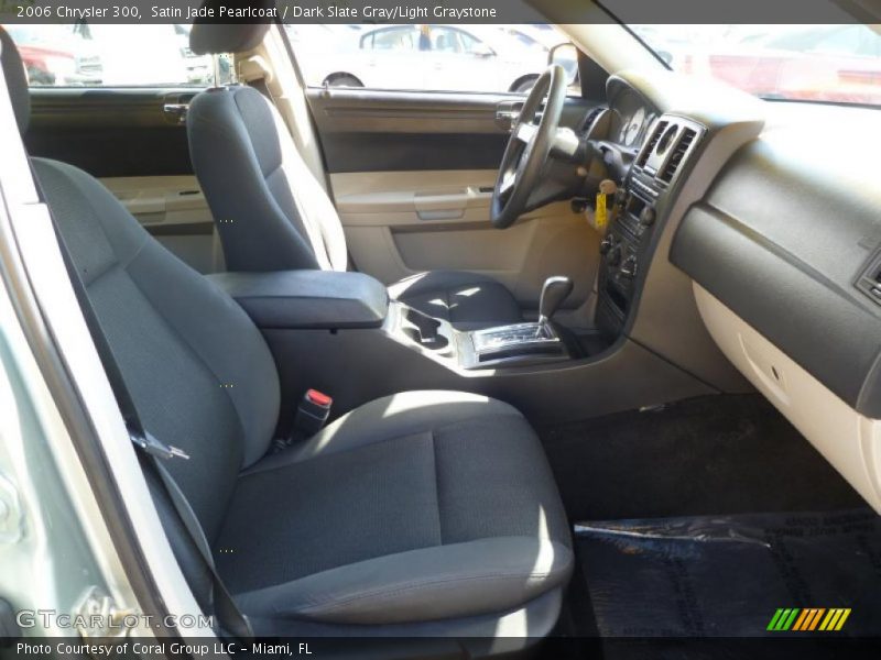 Satin Jade Pearlcoat / Dark Slate Gray/Light Graystone 2006 Chrysler 300