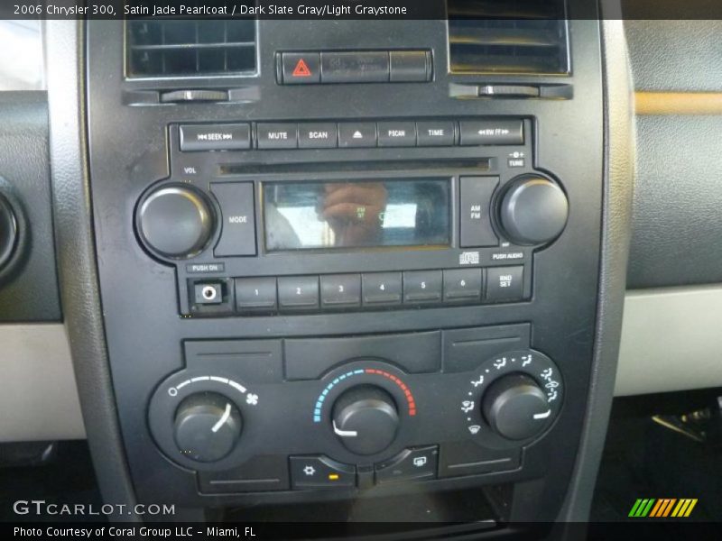 Satin Jade Pearlcoat / Dark Slate Gray/Light Graystone 2006 Chrysler 300