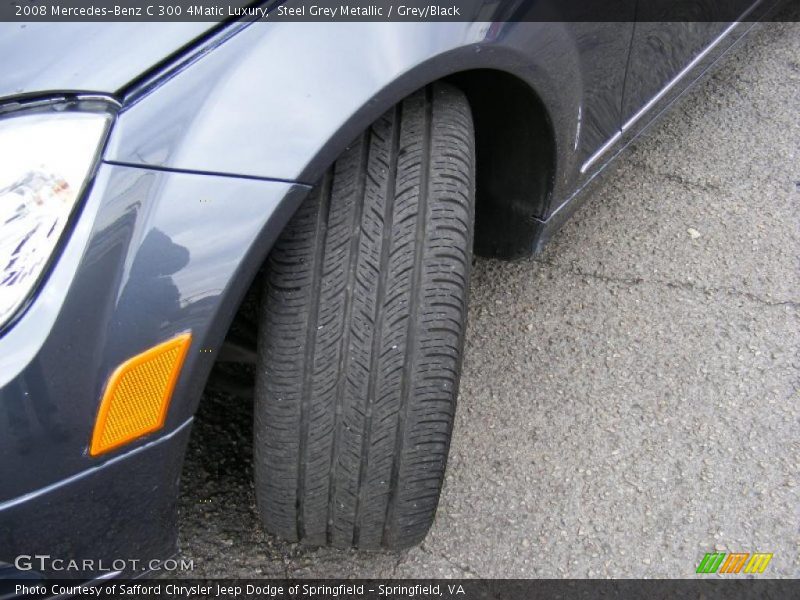 Steel Grey Metallic / Grey/Black 2008 Mercedes-Benz C 300 4Matic Luxury