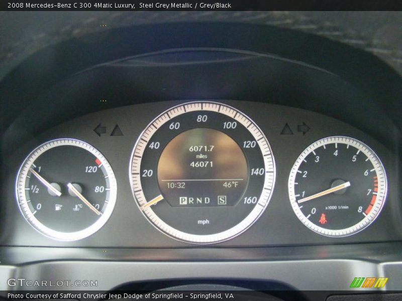 Steel Grey Metallic / Grey/Black 2008 Mercedes-Benz C 300 4Matic Luxury