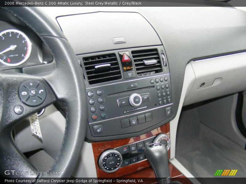 Steel Grey Metallic / Grey/Black 2008 Mercedes-Benz C 300 4Matic Luxury