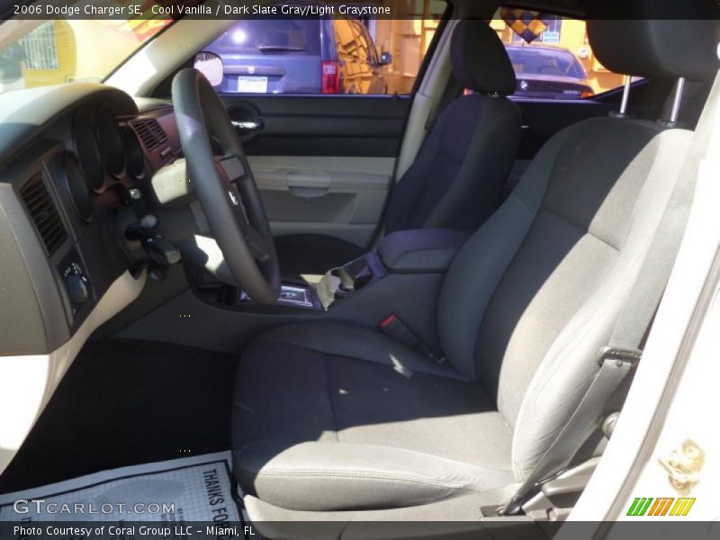 Cool Vanilla / Dark Slate Gray/Light Graystone 2006 Dodge Charger SE