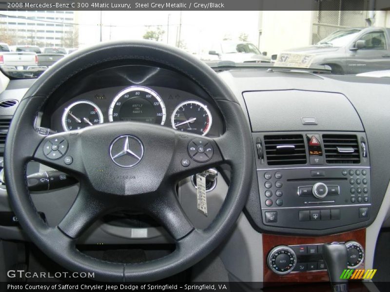 Steel Grey Metallic / Grey/Black 2008 Mercedes-Benz C 300 4Matic Luxury