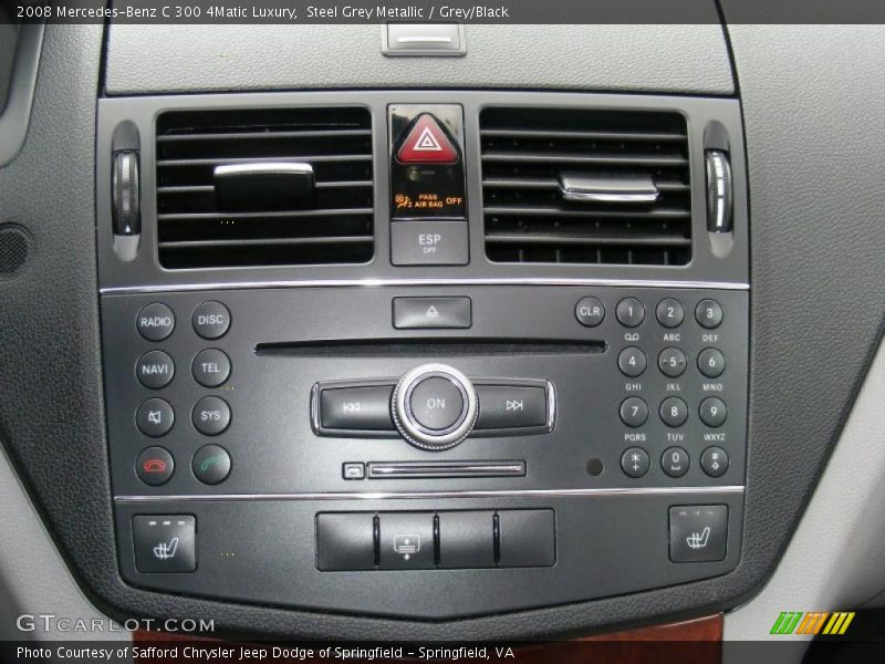 Steel Grey Metallic / Grey/Black 2008 Mercedes-Benz C 300 4Matic Luxury