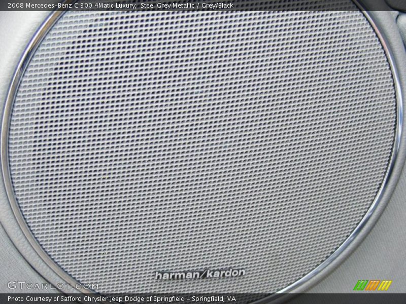 Steel Grey Metallic / Grey/Black 2008 Mercedes-Benz C 300 4Matic Luxury